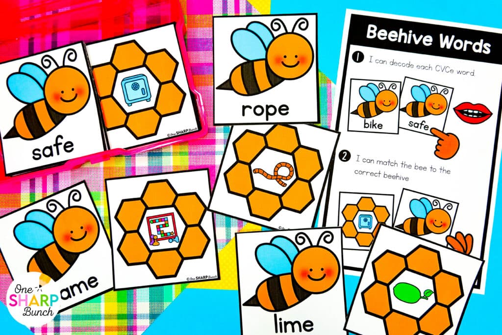 Get your little learners excited for spring with 20 April centers for kindergarten, featuring 10 literacy and 10 math activities! These spring math centers & spring literacy centers for kindergarten are not only great for center rotations but can also be used for morning work or early finishers. Students get to work on CVC words, syllables, and digraphs with the literacy activities. They also get to work on addition within 5, adding on a number line, and patterns with the math activities.