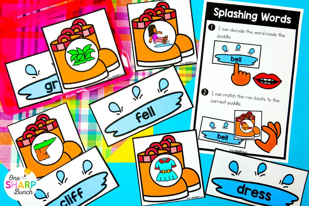 Get your little learners excited for spring with 20 April centers for kindergarten, featuring 10 literacy and 10 math activities! These spring math centers & spring literacy centers for kindergarten are not only great for center rotations but can also be used for morning work or early finishers. Students get to work on CVC words, syllables, and digraphs with the literacy activities. They also get to work on addition within 5, adding on a number line, and patterns with the math activities.