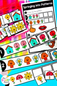 Get your little learners excited for spring with 20 April centers for kindergarten, featuring 10 literacy and 10 math activities! These spring math centers & spring literacy centers for kindergarten are not only great for center rotations but can also be used for morning work or early finishers. Students get to work on CVC words, syllables, and digraphs with the literacy activities. They also get to work on addition within 5, adding on a number line, and patterns with the math activities.