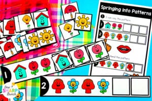 Get your little learners excited for spring with 20 April centers for kindergarten, featuring 10 literacy and 10 math activities! These spring math centers & spring literacy centers for kindergarten are not only great for center rotations but can also be used for morning work or early finishers. Students get to work on CVC words, syllables, and digraphs with the literacy activities. They also get to work on addition within 5, adding on a number line, and patterns with the math activities.