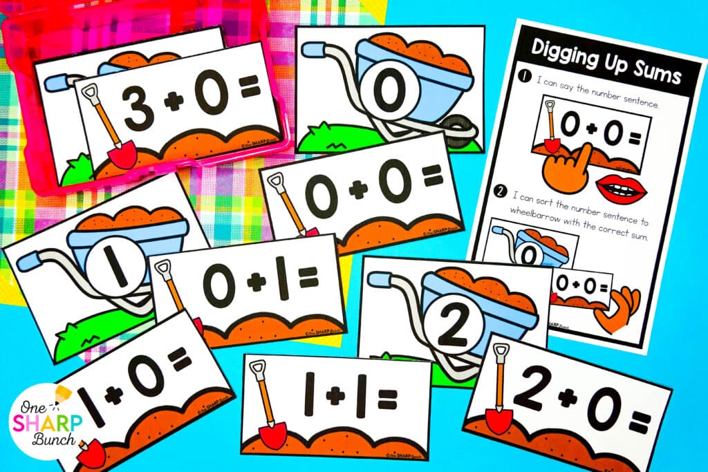 Get your little learners excited for spring with 20 April centers for kindergarten, featuring 10 literacy and 10 math activities! These spring math centers & spring literacy centers for kindergarten are not only great for center rotations but can also be used for morning work or early finishers. Students get to work on CVC words, syllables, and digraphs with the literacy activities. They also get to work on addition within 5, adding on a number line, and patterns with the math activities.