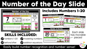 Daily March Calendar Slides for Morning Meeting Editable Digital Calendar Slides