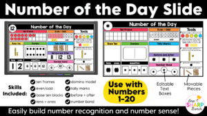 Daily April Calendar Slides for Morning Meeting Editable Digital Calendar Slides