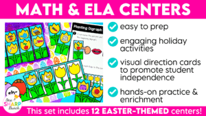 Easter Centers Spring Math & Literacy Kindergarten Centers Morning Work Tubs