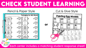 Easter Centers Spring Math & Literacy Kindergarten Centers Morning Work Tubs