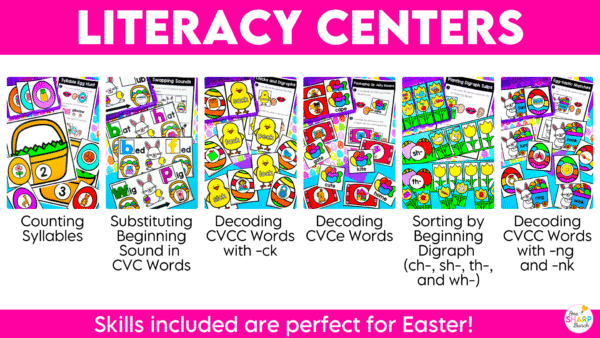 Easter Centers Spring Math & Literacy Kindergarten Centers Morning Work Tubs Easter Centers Spring Math & Literacy Kindergarten Centers Morning Work Tubs
