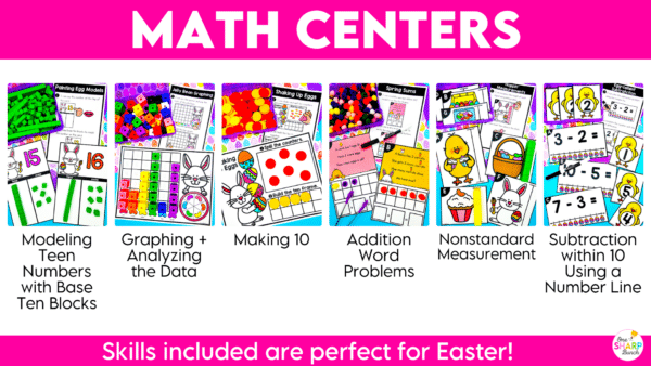Easter Centers Spring Math & Literacy Kindergarten Centers Morning Work Tubs Easter Centers Spring Math & Literacy Kindergarten Centers Morning Work Tubs