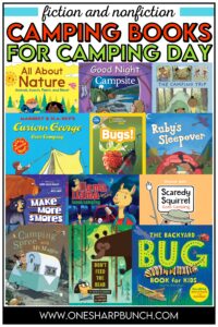 Are you hosting a Camping Day in the classroom? Are you looking for the ultimate list of fiction and nonfiction camping books for kids to pair with your end of the year classroom theme day? Look no further! In this post, I am sharing a full list of camping picture books for preschool, kindergarten, and 1st grade students! Pair these end of the year books with your camping-themed centers and Camping Day activities! Learn more about the best camping books for Camping Day at school!