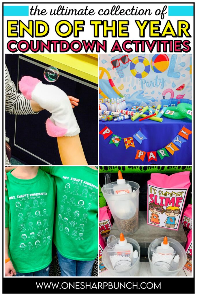 Celebrate the final days of school with fun end of the year activities for kindergarten! From engaging end of the year centers and creative end of the year crafts to memorable end of the year theme days and special end of the year awards, these ideas make the end of the year countdown exciting and meaningful. Keep students learning, celebrating, and smiling all the way through the ABC countdown to summer!