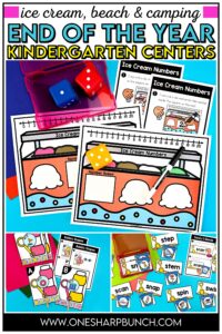 Countdown to summer with these fun and meaningful math & literacy end of the year centers for kindergarten! Perfect for kindergarten centers, morning work, early finishers, and center rotations, these engaging end of the year activities help students review important skills while celebrating the end of the year countdown. Keep learning going strong as you enjoy the end of year countdown with hands-on, low-prep centers for the end of the year!