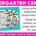 Math & Literacy Earth Day Kindergarten Centers