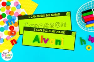 Learn how to create and use name kits with engaging name activities that build name recognition and name writing skills in preschool and kindergarten. These hands-on name practice activities include name tracing worksheets and other fine motor name activities that students can use independently. Perfect back to school activities and easy DIY name activities for early finishers, centers, morning work, or practice all year long!