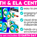 Math & Literacy Earth Day Kindergarten Centers