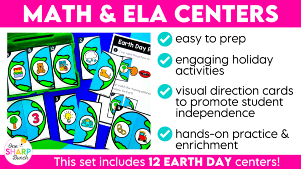Math & Literacy Earth Day Kindergarten Centers Math & Literacy Earth Day Kindergarten Centers