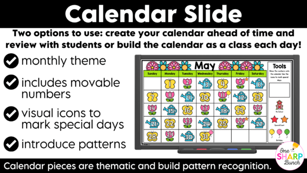 Daily May Calendar Slides for Morning Meeting Editable Digital Calendar Slides Daily May Calendar Slides for Morning Meeting Editable Digital Calendar Slides
