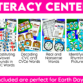 Math & Literacy Earth Day Kindergarten Centers