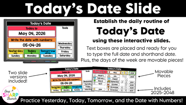 Daily May Calendar Slides for Morning Meeting Editable Digital Calendar Slides Daily May Calendar Slides for Morning Meeting Editable Digital Calendar Slides