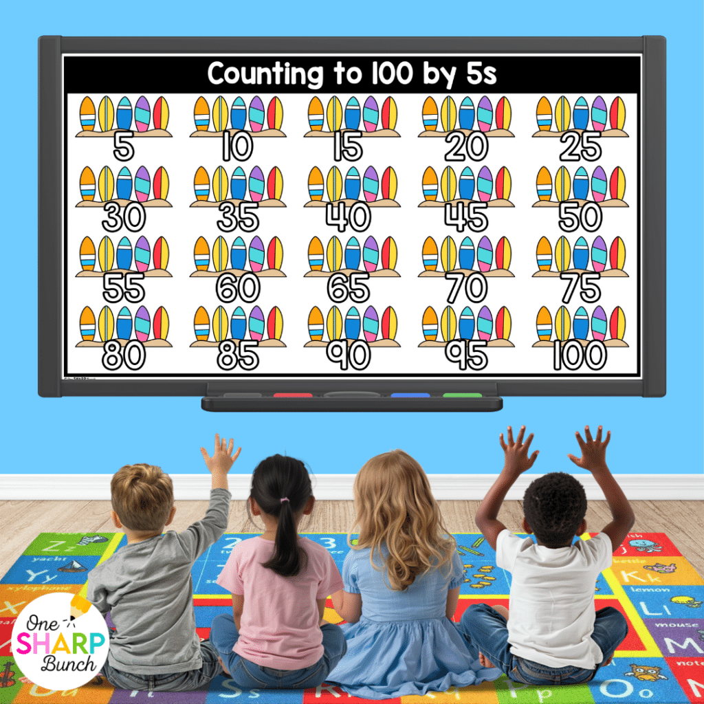 Transform calendar time in your kindergarten classroom with meaningful calendar time activities, simple tips, and engaging morning meeting ideas! After rotating through the daily calendar slides, complete the letter of the day, number of the day, shape of the day, and word of the day orthographic mapping slides. Then, use the built-in math and literacy review slides to build number sense and phonics/phonemic awareness skills during your morning meeting activities.