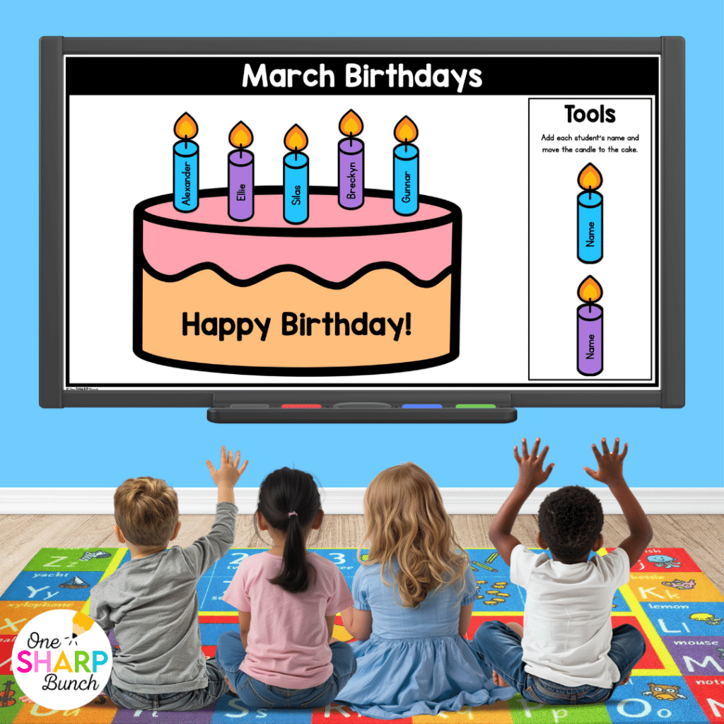 Transform calendar time in your kindergarten classroom with meaningful calendar time activities, simple tips, and engaging morning meeting ideas! After rotating through the daily calendar slides, complete the letter of the day, number of the day, shape of the day, and word of the day orthographic mapping slides. Then, use the built-in math and literacy review slides to build number sense and phonics/phonemic awareness skills during your morning meeting activities.