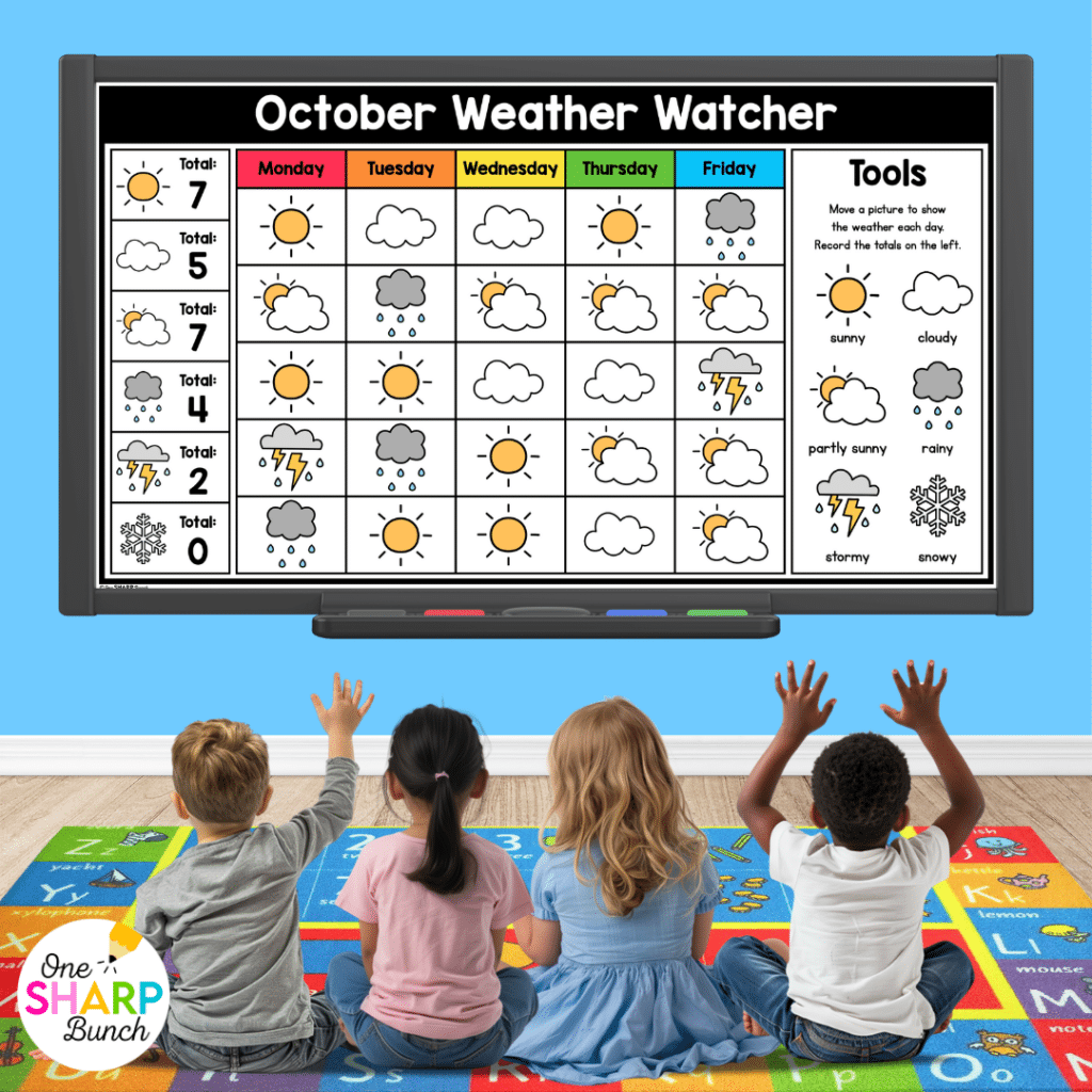 Transform calendar time in your kindergarten classroom with meaningful calendar time activities, simple tips, and engaging morning meeting ideas! After rotating through the daily calendar slides, complete the letter of the day, number of the day, shape of the day, and word of the day orthographic mapping slides. Then, use the built-in math and literacy review slides to build number sense and phonics/phonemic awareness skills during your morning meeting activities.