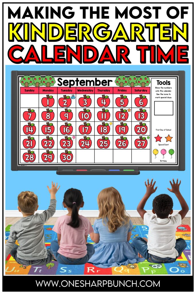 Transform calendar time in your kindergarten classroom with meaningful calendar time activities, simple tips, and engaging morning meeting ideas! After rotating through the daily calendar slides, complete the letter of the day, number of the day, shape of the day, and word of the day orthographic mapping slides. Then, use the built-in math and literacy review slides to build number sense and phonics/phonemic awareness skills during your morning meeting activities.