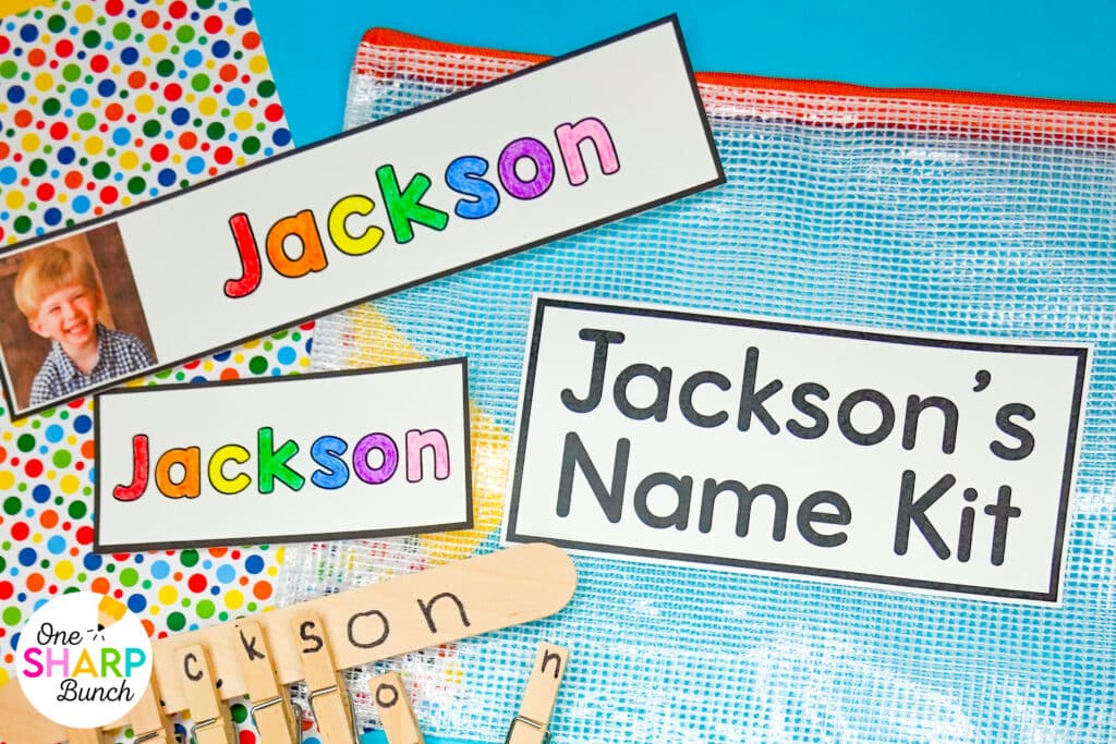 Learn how to create and use name kits with engaging name activities that build name recognition and name writing skills in preschool and kindergarten. These hands-on name practice activities include name tracing worksheets and other fine motor name activities that students can use independently. Perfect back to school activities and easy DIY name activities for early finishers, centers, morning work, or practice all year long!