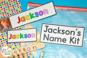 Learn how to create and use name kits with engaging name activities that build name recognition and name writing skills in preschool and kindergarten. These hands-on name practice activities include name tracing worksheets and other fine motor name activities that students can use independently. Perfect back to school activities and easy DIY name activities for early finishers, centers, morning work, or practice all year long!