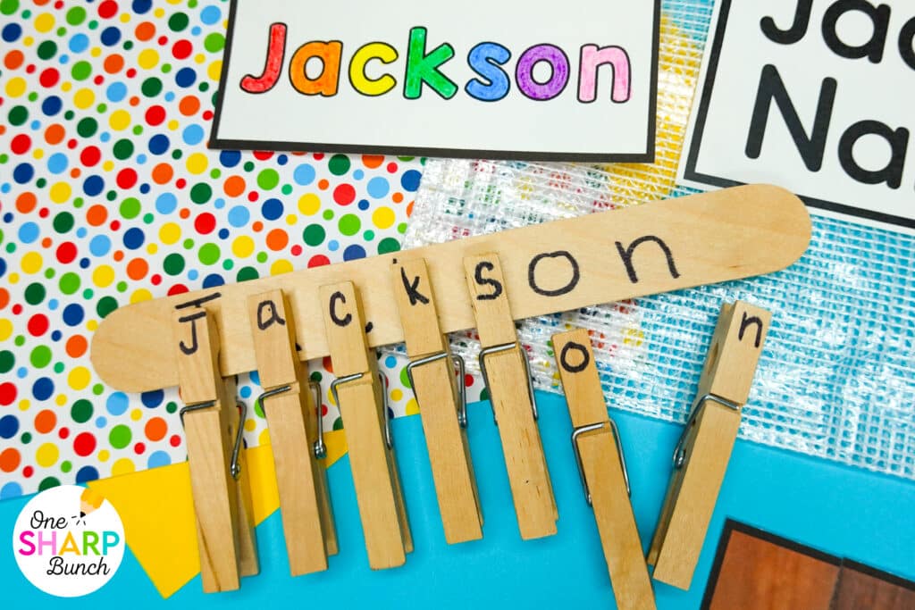 Learn how to create and use name kits with engaging name activities that build name recognition and name writing skills in preschool and kindergarten. These hands-on name practice activities include name tracing worksheets and other fine motor name activities that students can use independently. Perfect back to school activities and easy DIY name activities for early finishers, centers, morning work, or practice all year long!