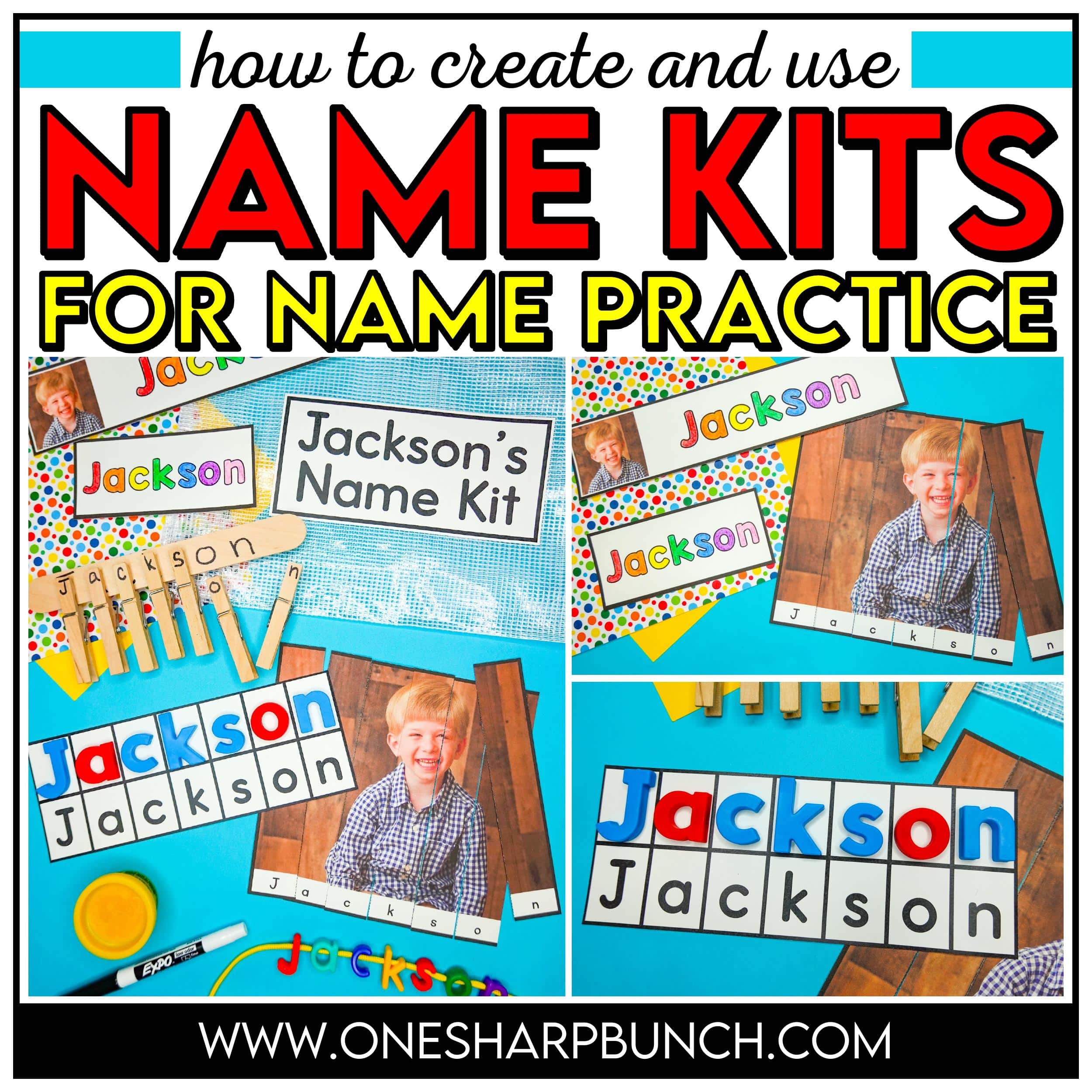Learn how to create and use name kits with engaging name activities that build name recognition and name writing skills in preschool and kindergarten. These hands-on name practice activities include name tracing worksheets and other fine motor name activities that students can use independently. Perfect back to school activities and easy DIY name activities for early finishers, centers, morning work, or practice all year long!