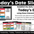 Daily June Calendar Slides Editable Digital Calendar Slides for Morning Meeting