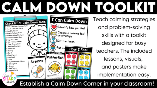 Calm Down Corner Posters and Visuals with Breathing and Calming Strategies Calm Down Corner Posters and Visuals with Breathing and Calming Strategies