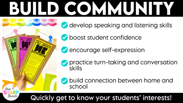 First Week of School All About Me Bag Getting to Know You Activity for Back to School First Week of School All About Me Bag Getting to Know You Activity for Back to School