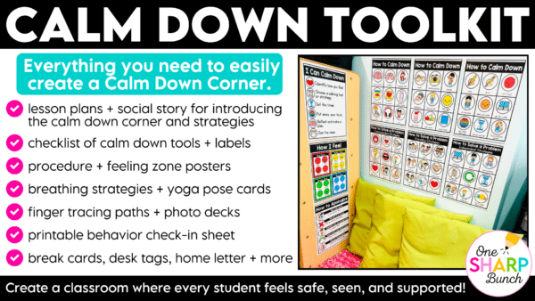 Calm Down Corner Posters and Visuals with Breathing and Calming Strategies Calm Down Corner Posters and Visuals with Breathing and Calming Strategies
