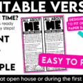 First Week of School All About Me Bag Getting to Know You Activity for Back to School