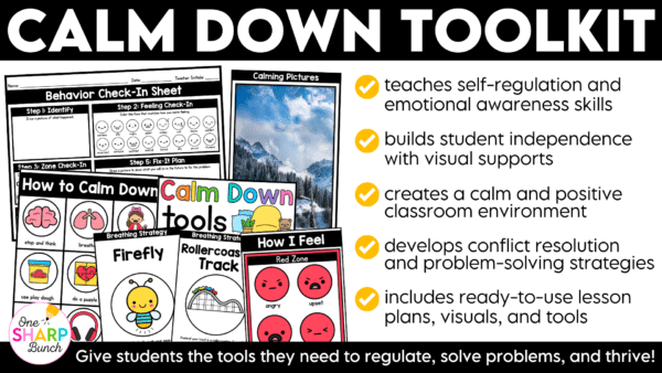 Calm Down Corner Posters and Visuals with Breathing and Calming Strategies Calm Down Corner Posters and Visuals with Breathing and Calming Strategies