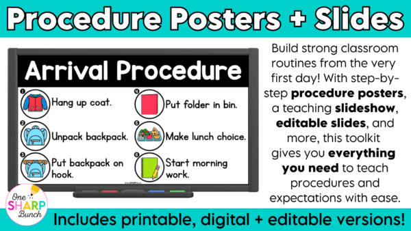 Editable Classroom Procedures, Routines, Rules, and Expectations Slides & Posters Editable Classroom Procedures, Routines, Rules, and Expectations Slides & Posters