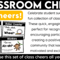 Celebrate student success while building classroom community with these fun and engaging class cheers! Perfect for back to school and the first week of school, these printable classroom cheers make it easy to recognize effort, celebrate accomplishments with meaningful shout outs, and create a positive classroom culture where every student feels valued!