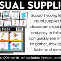 Simplify classroom management with these editable visual supply cards and editable visual supply digital slides! Perfect for back to school and beyond, these visual supplies and supply visuals clearly show students exactly what materials they need for any lesson or activity. Designed to support consistent classroom routines and procedures, these visual supply cards reduce repeated questions, help students gather materials independently, and keep transitions and learning activities running smoothly!