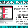 Editable Classroom Procedures, Routines, Rules, and Expectations Posters