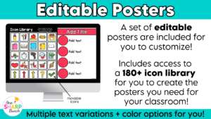 Editable Classroom Procedures, Routines, Rules, and Expectations Posters