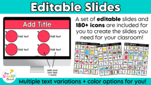 Editable Classroom Procedures, Routines, Rules, and Expectations Slides