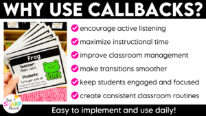Capture students' attention in seconds with these engaging call and response classroom callbacks! Perfect for back to school and the first week of school, these fun class callbacks, attention getters, and attention grabbers help with building community while teaching routines and procedures that create a calm, focused, and well-managed classroom!