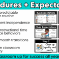 Establish strong routines and procedures from day one with these editable classroom procedures and routines slides! Perfect for back to school and the first week of school, this classroom management resource includes everything you need to explicitly teach classroom rules and expectations, model daily routines, and build student independence. Easily customize the editable slides to match the unique procedures and routines in your classroom!