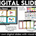 Simplify classroom management with these editable visual supply cards and editable visual supply digital slides! Perfect for back to school and beyond, these visual supplies and supply visuals clearly show students exactly what materials they need for any lesson or activity. Designed to support consistent classroom routines and procedures, these visual supply cards reduce repeated questions, help students gather materials independently, and keep transitions and learning activities running smoothly!