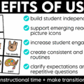 Establish clear classroom visual directions from day one with these printable visual direction cards and visual digital slides! Perfect for back to school and beyond, this classroom management resource helps you reinforce classroom routines, reduce repeated verbal directions, and clearly communicate expectations. With consistent visual cues for everyday tasks and activities, students always know what to do next, helping them build independence and stay engaged throughout the school day!