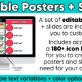 Editable Classroom Procedures, Routines, Rules, and Expectations Slides & Posters