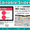 Establish strong routines and procedures from day one with these editable classroom procedures and routines slides! Perfect for back to school and the first week of school, this classroom management resource includes everything you need to explicitly teach classroom rules and expectations, model daily routines, and build student independence. Easily customize the editable slides to match the unique procedures and routines in your classroom!