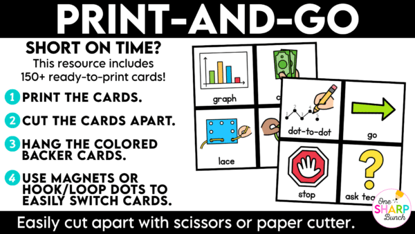 Editable Visual Direction Cards Digital Slides Instructions Classroom Management Establish clear classroom visual directions from day one with these printable visual direction cards and visual digital slides! Perfect for back to school and beyond, this classroom management resource helps you reinforce classroom routines, reduce repeated verbal directions, and clearly communicate expectations. With consistent visual cues for everyday tasks and activities, students always know what to do next, helping them build independence and stay engaged throughout the school day!