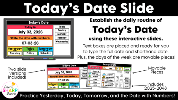 Daily July Calendar Slides for Morning Meeting Editable Digital Calendar Slides Daily July Calendar Slides for Morning Meeting Editable Digital Calendar Slides