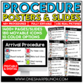 Editable Classroom Procedures, Routines, Rules, and Expectations Slides & Posters
